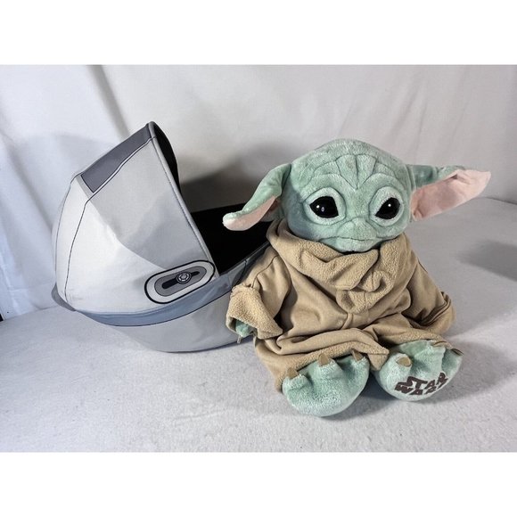 Build a Bear The Child and Hover Pram Grogu Star Wars  2 Sound Boxes Mandalorian - Picture 5 of 14